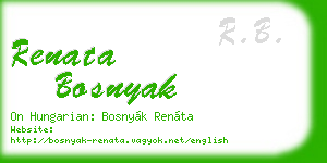 renata bosnyak business card