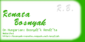 renata bosnyak business card